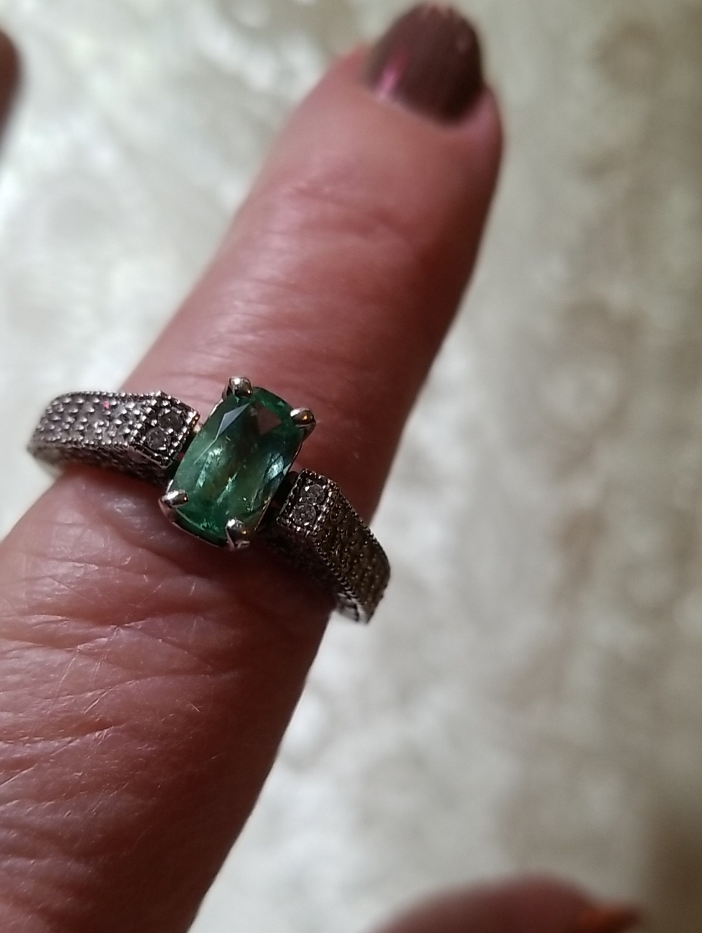 14K gold Ring with Topaz and Diamonds
